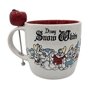 Disney Snow White and the Seven Dwarves Mug with Apple Stirrer